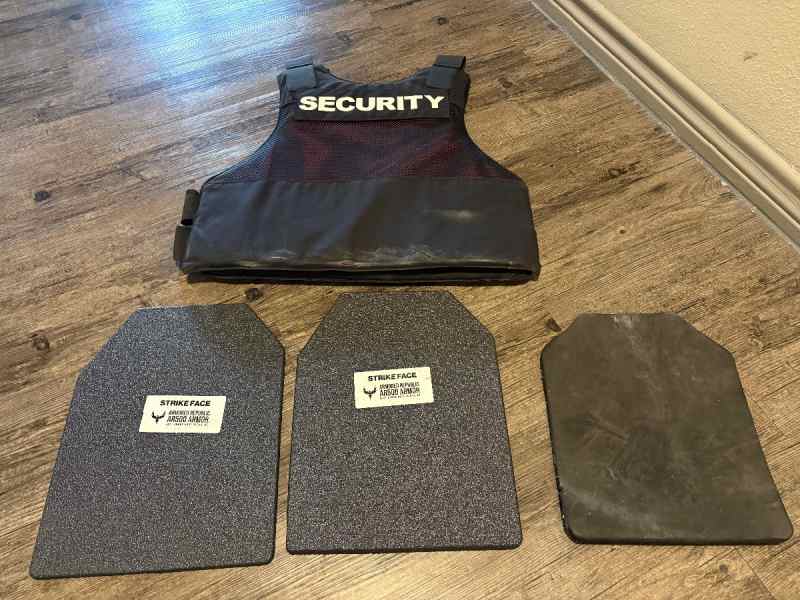 Body armor level 3a panels &amp; 11x14 level 3 plates