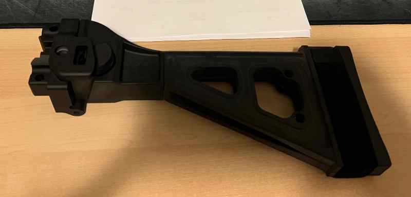 SB Tactical folding pistol brace for HK MP5/K 