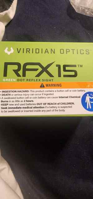 Viridian RFX15 Green dot sight