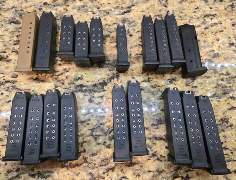 Pistol Magazines OEM Gently Used 9mm - .380 - .40