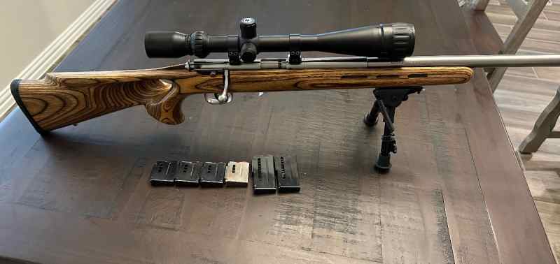 Savage 93R 17 HMR with extra 